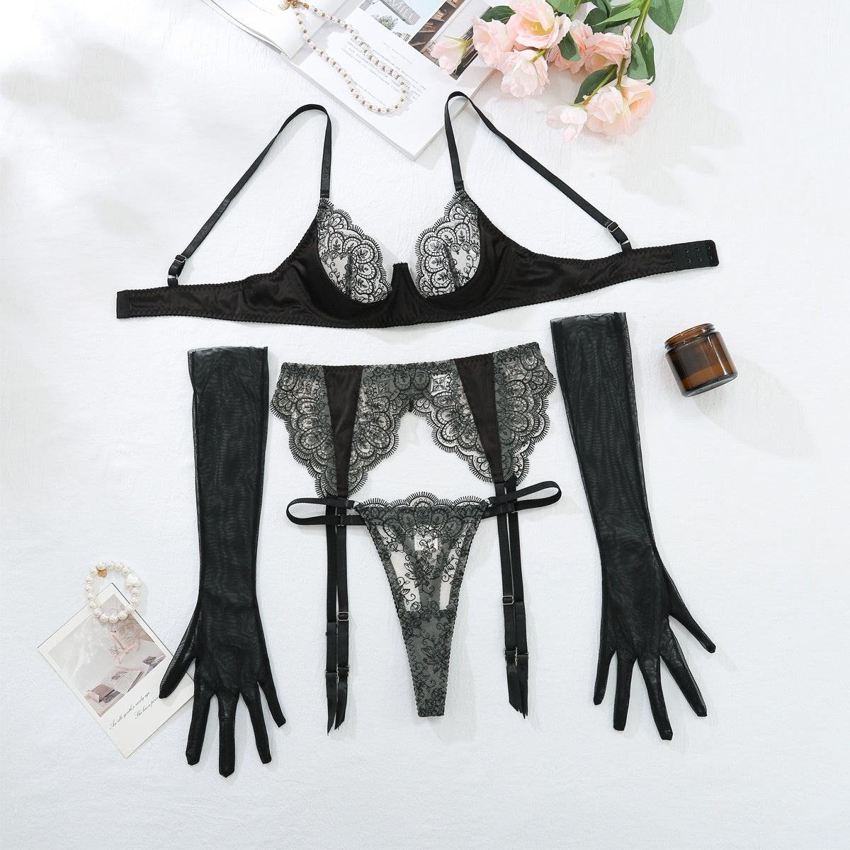 Lingerie Fine Dos Nu en Dentelle