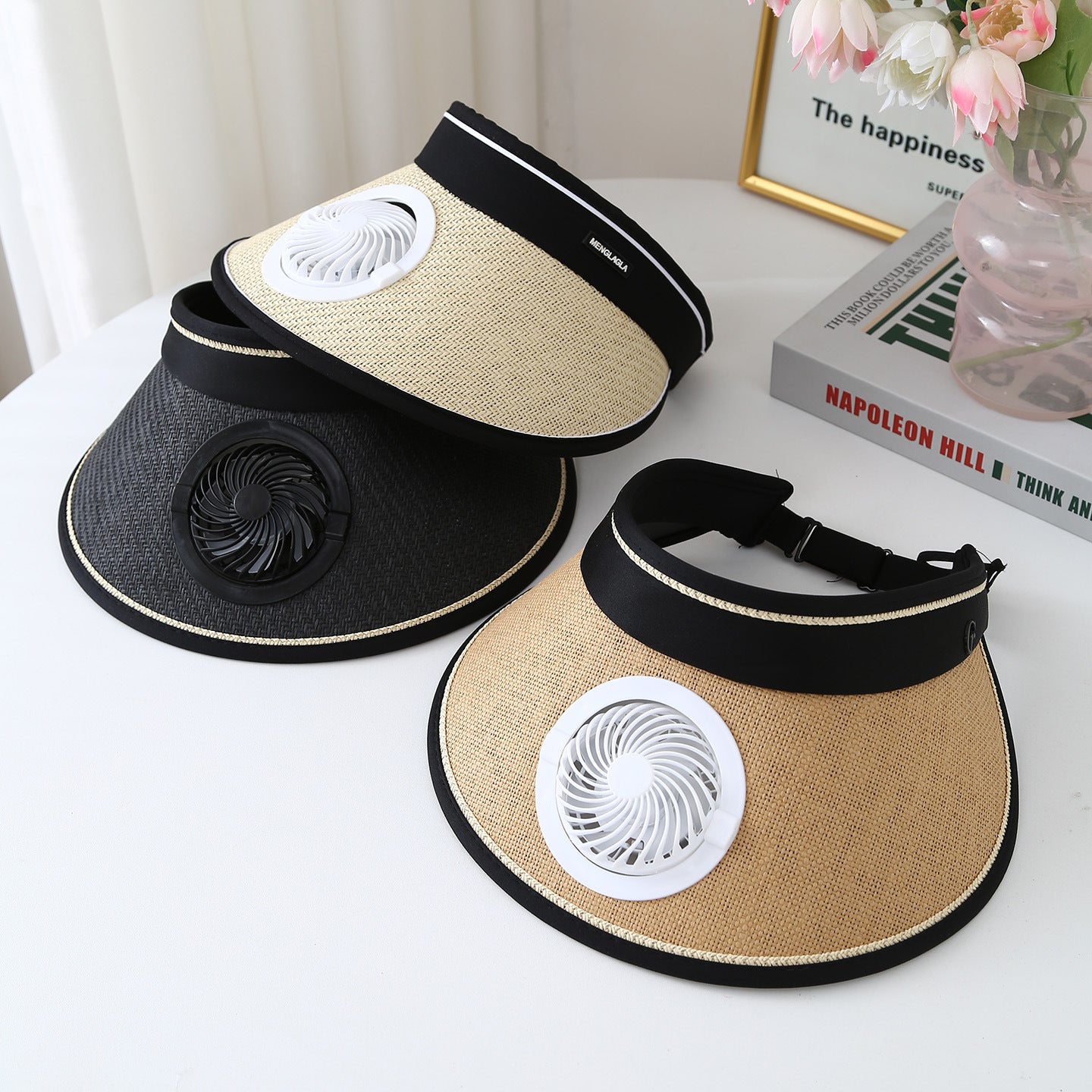 Casquette Femme à Ventilateur USB – Légère et Respirante