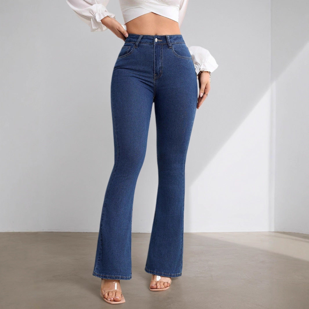 Jean Femme Évasé Taille Haute