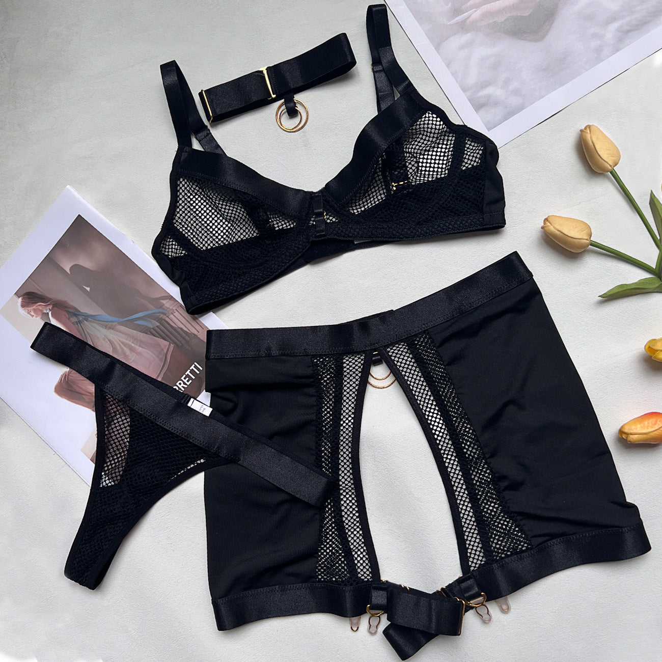 Euro-American Sexy Metal Lingerie