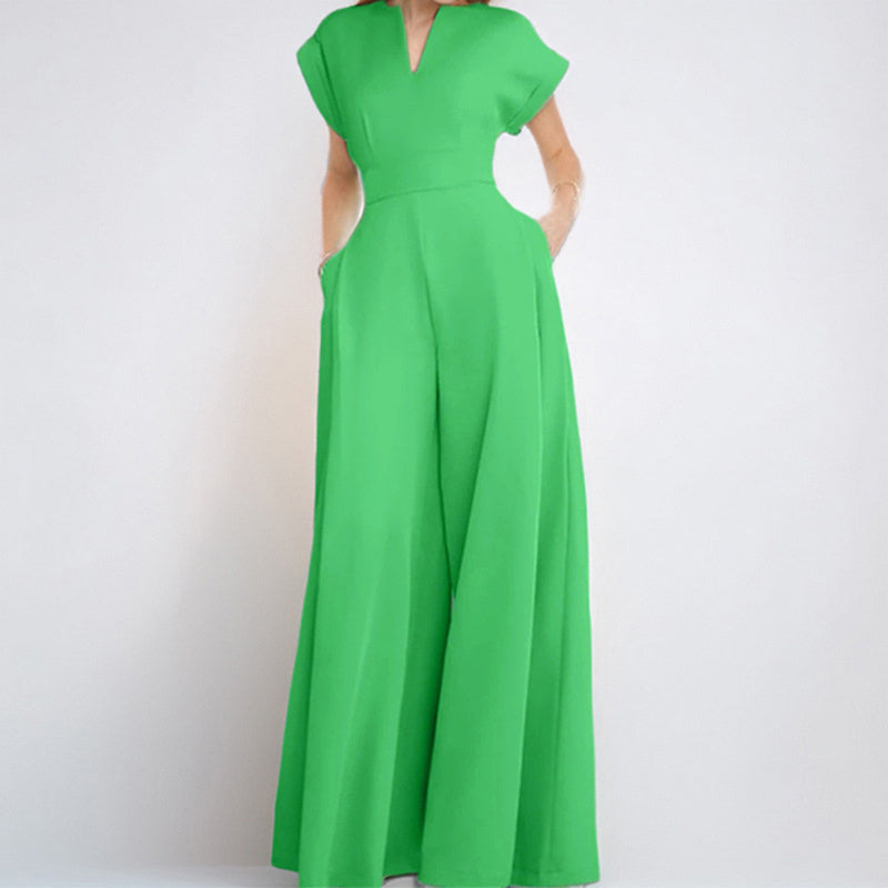 Combinaison Large Col V Été Femme