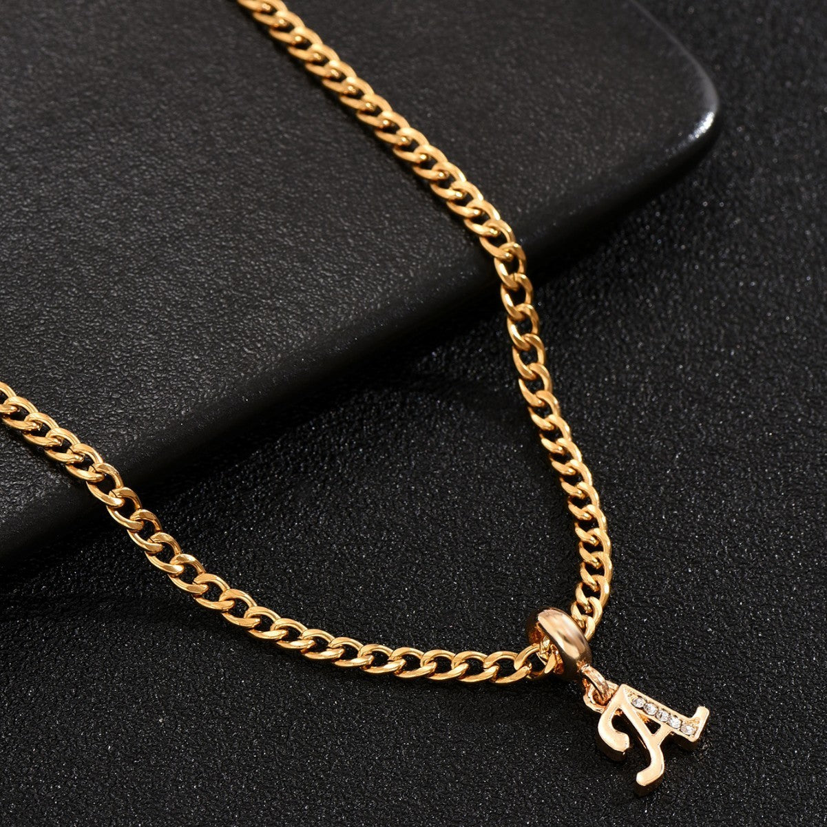 Collier Homme Luxe Abordable Pendentif Diamant 26 Lettres