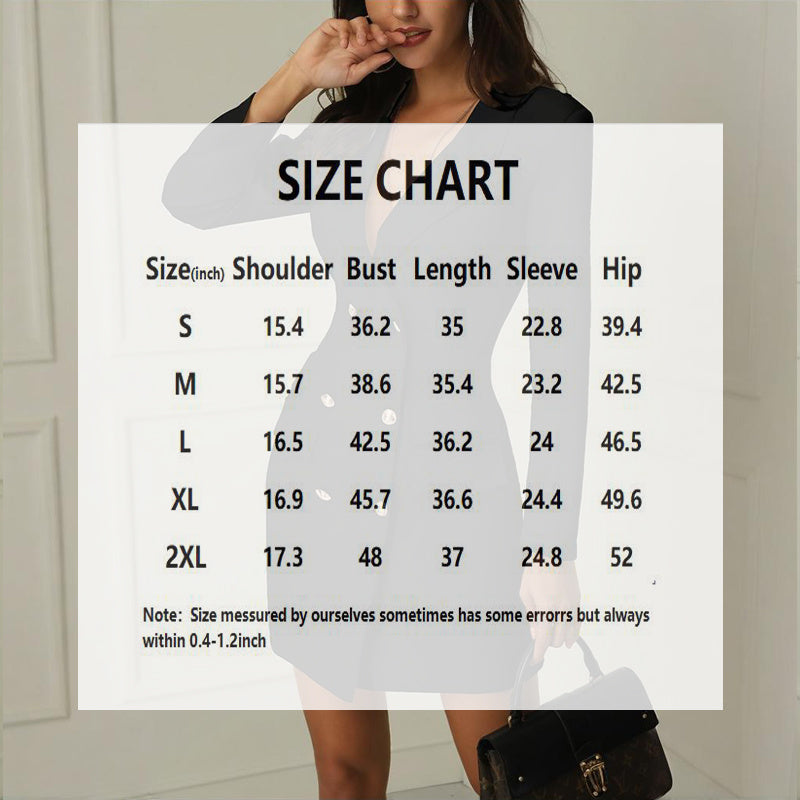 Robe Blazer Femme Double Boutonnage