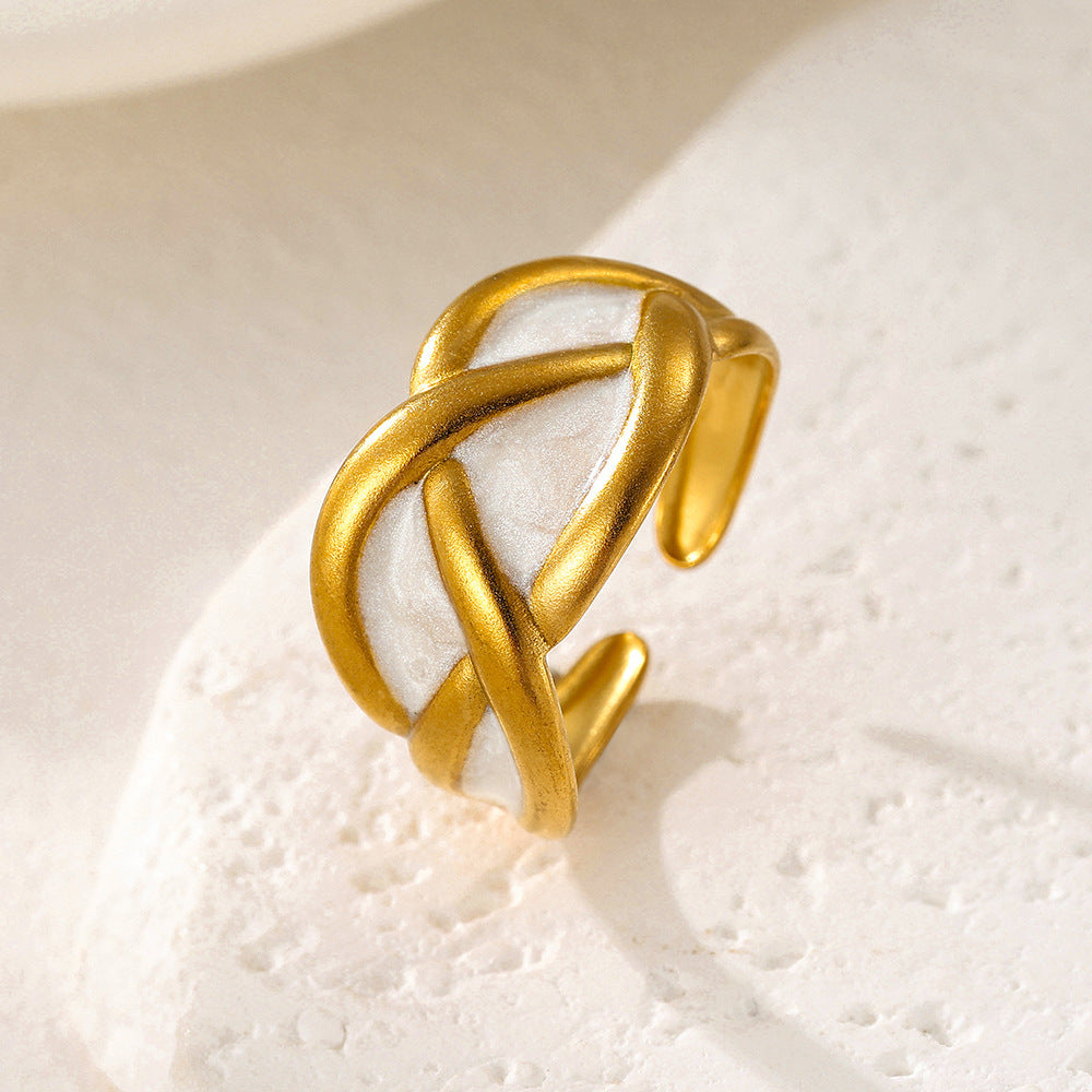 Anneau en Acier Inoxydable avec Couture Suédée Métallique
