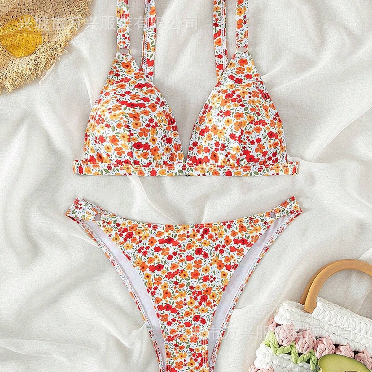 Seaside Beach Sexy Bikini Split Swimsuit