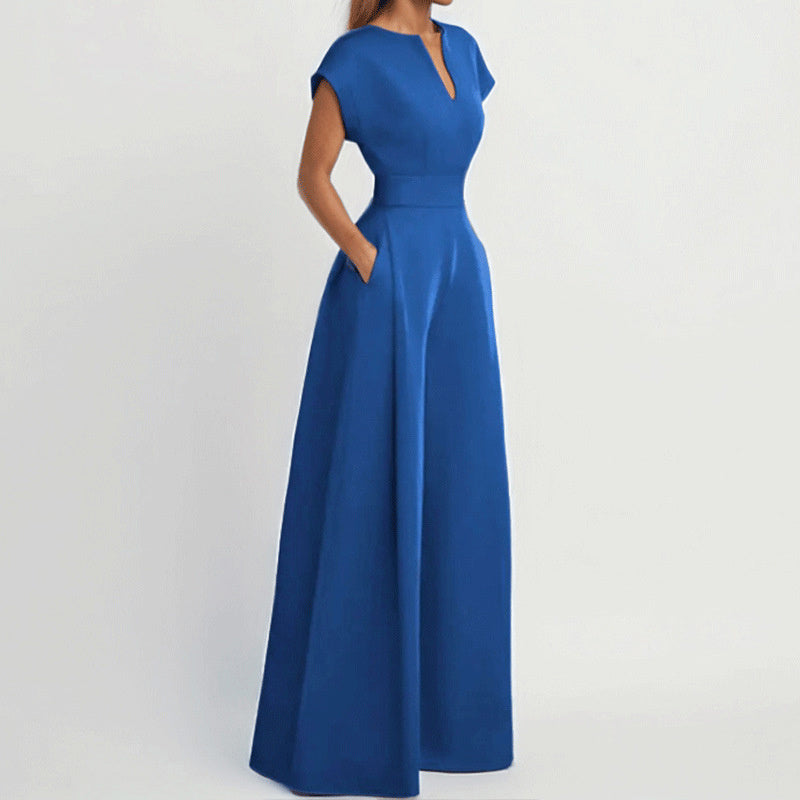 Combinaison Large Col V Été Femme