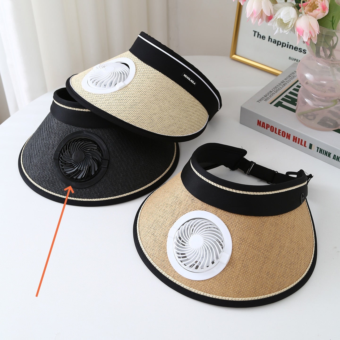 Casquette Femme à Ventilateur USB – Légère et Respirante