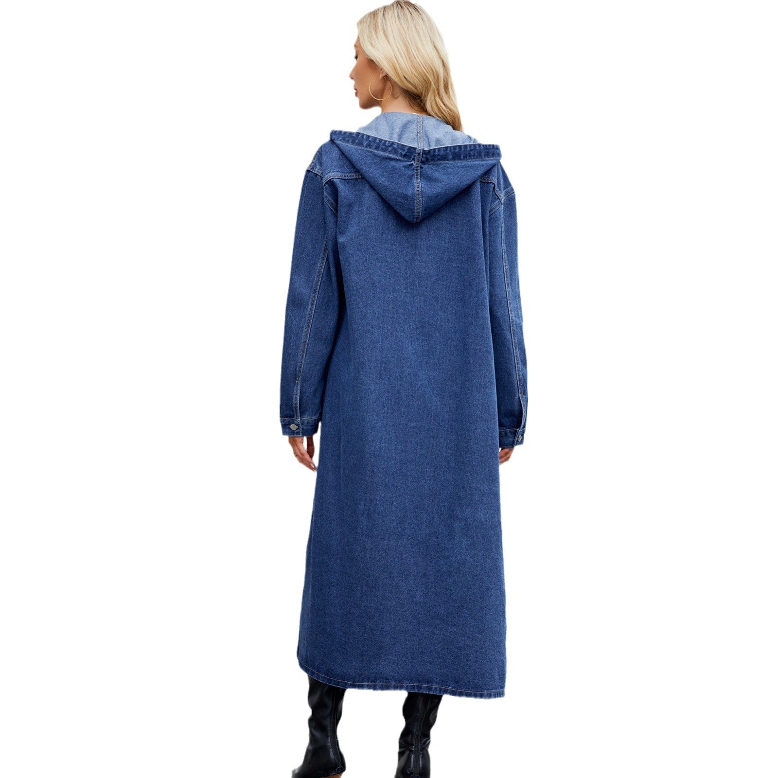 veste longue en jean