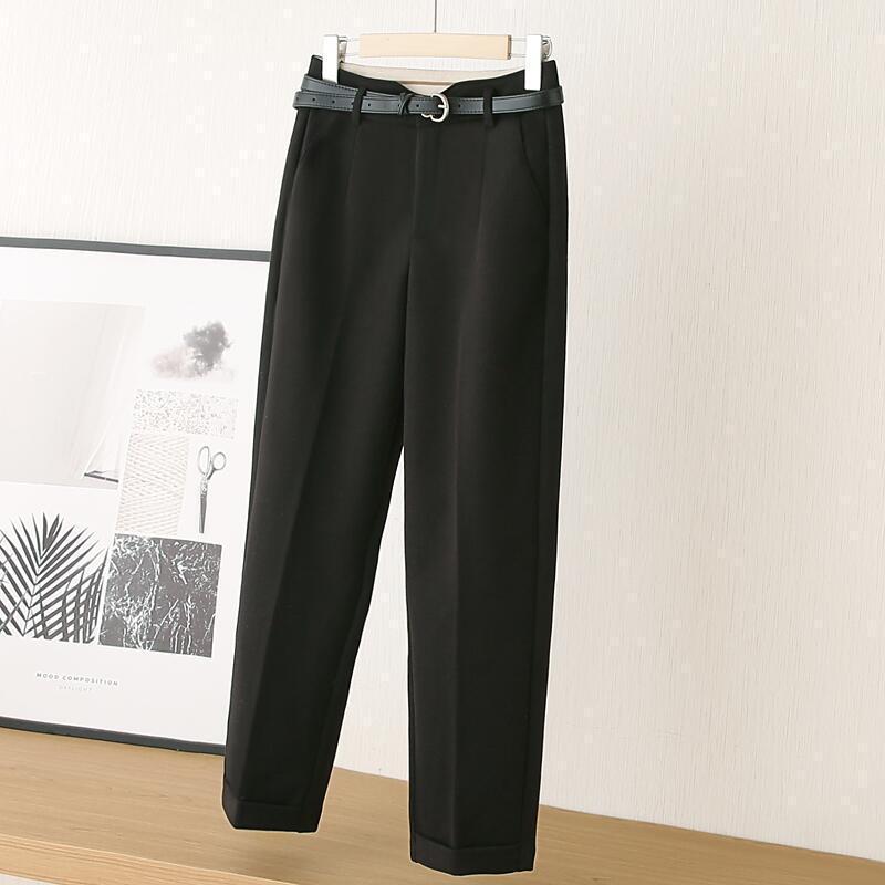 Pantalon taille haute décontracté effet amincissant