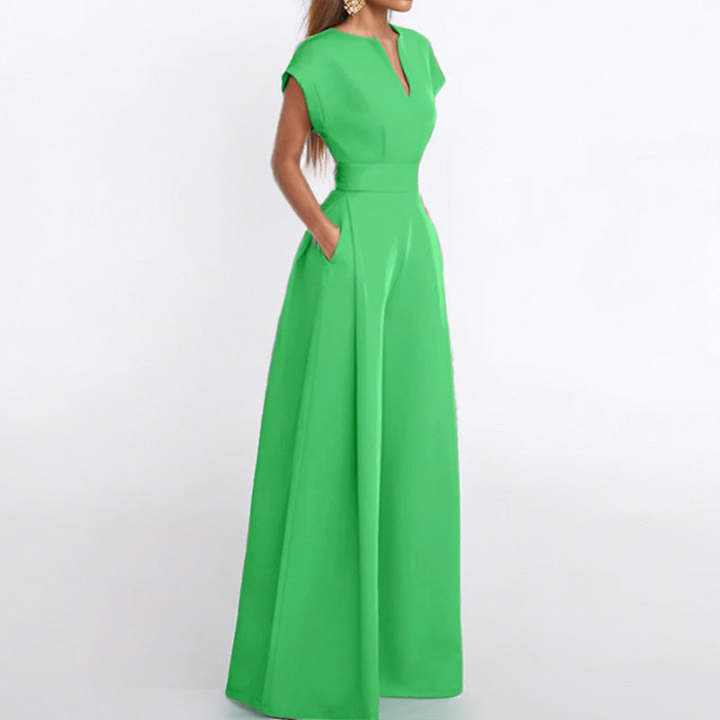 Combinaison Large Col V Été Femme