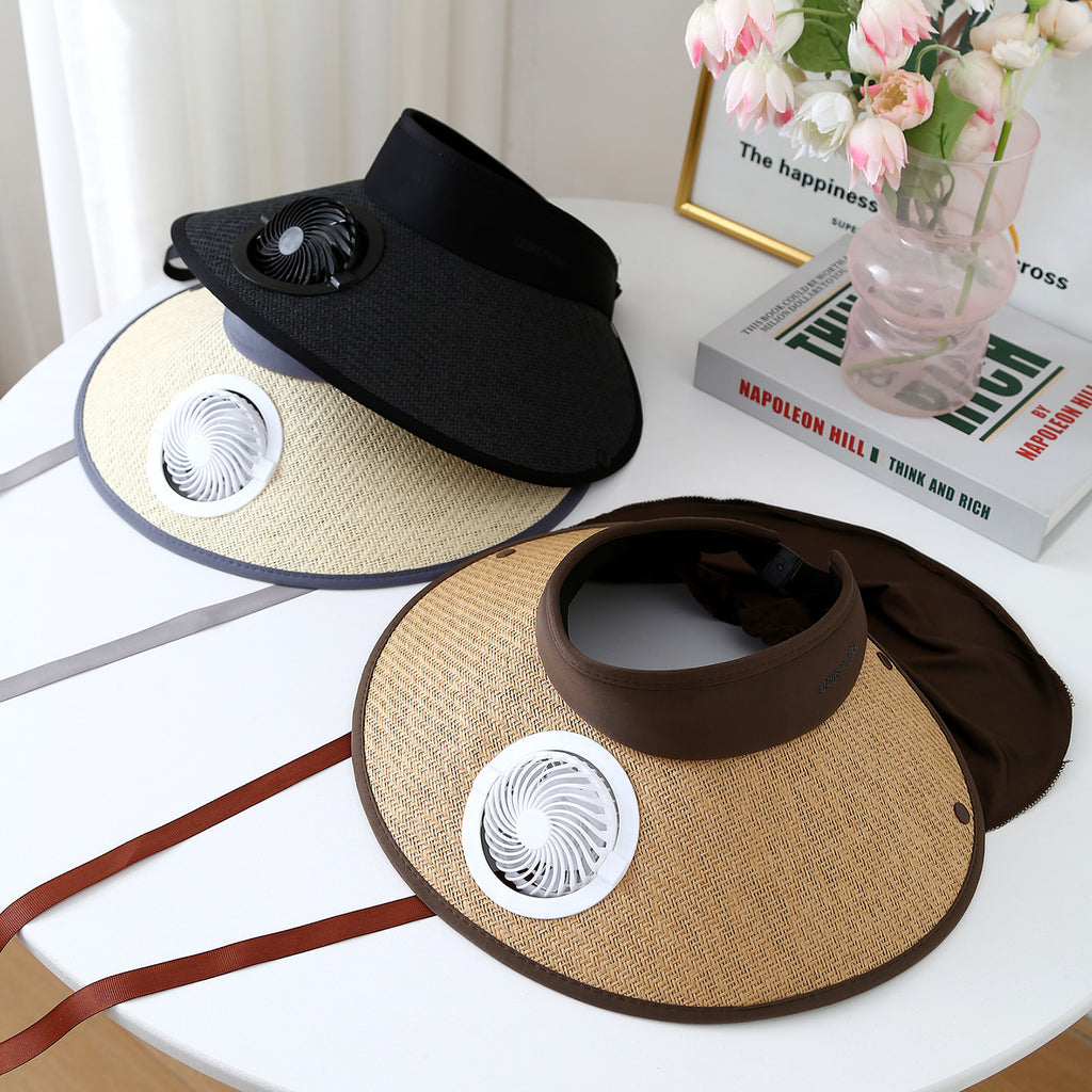 Casquette Femme à Ventilateur USB – Légère et Respirante