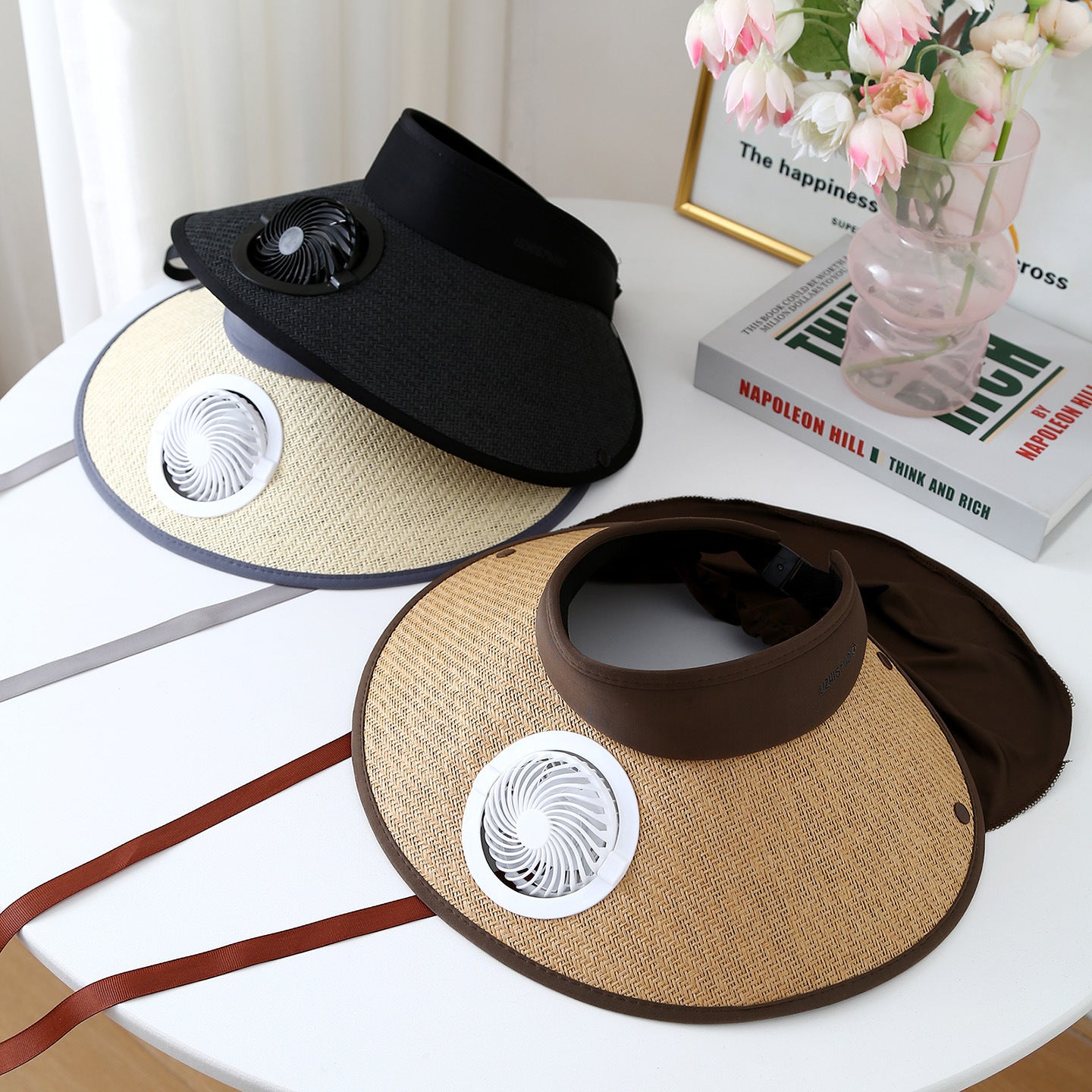 Casquette Femme à Ventilateur USB – Légère et Respirante