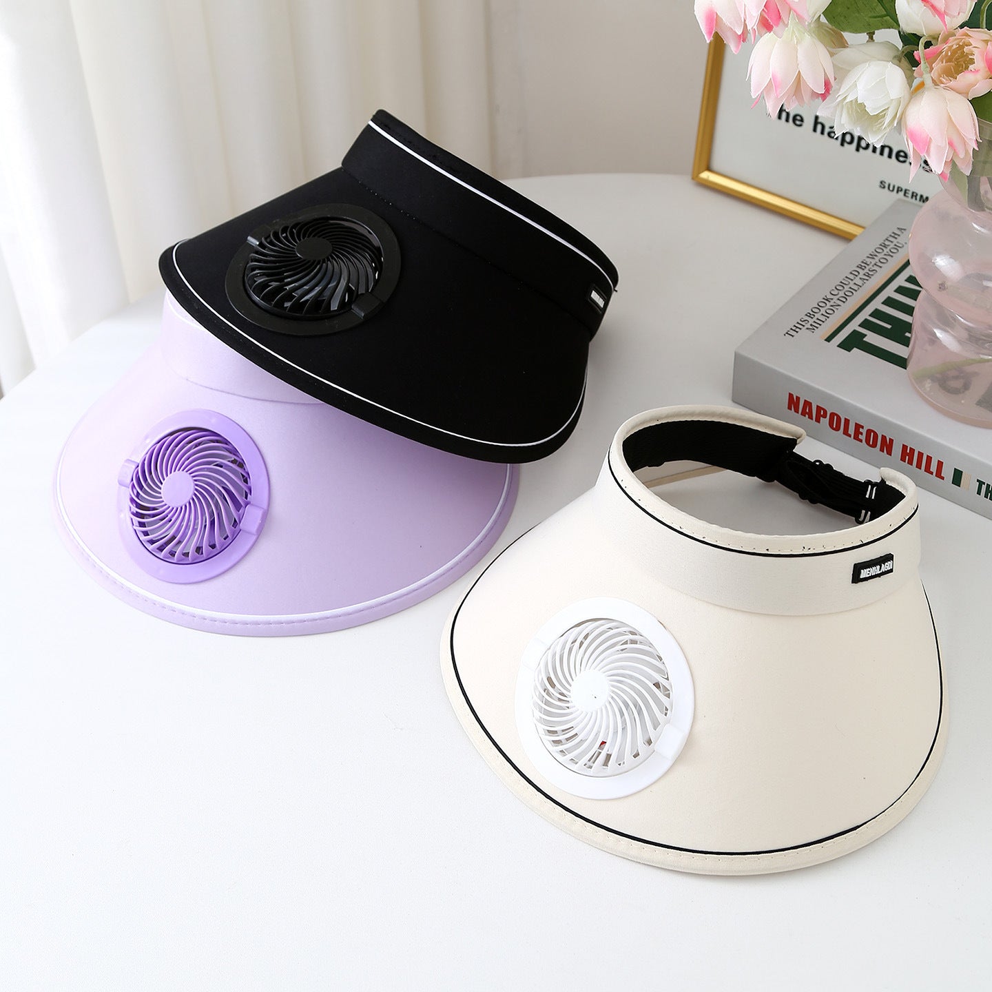 Casquette Femme à Ventilateur USB – Légère et Respirante